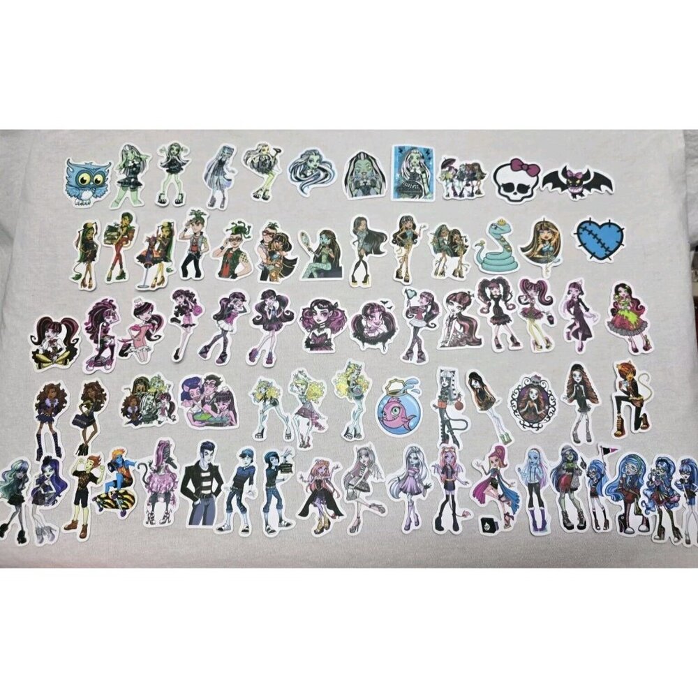 MONSTER HIGH Assorted Sticker Lot- 70 PCS- NEW